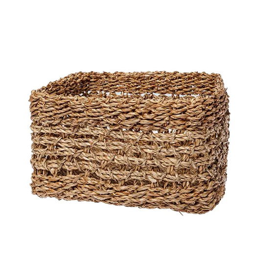 Cesta rectangular natural / d.30x25x20cm